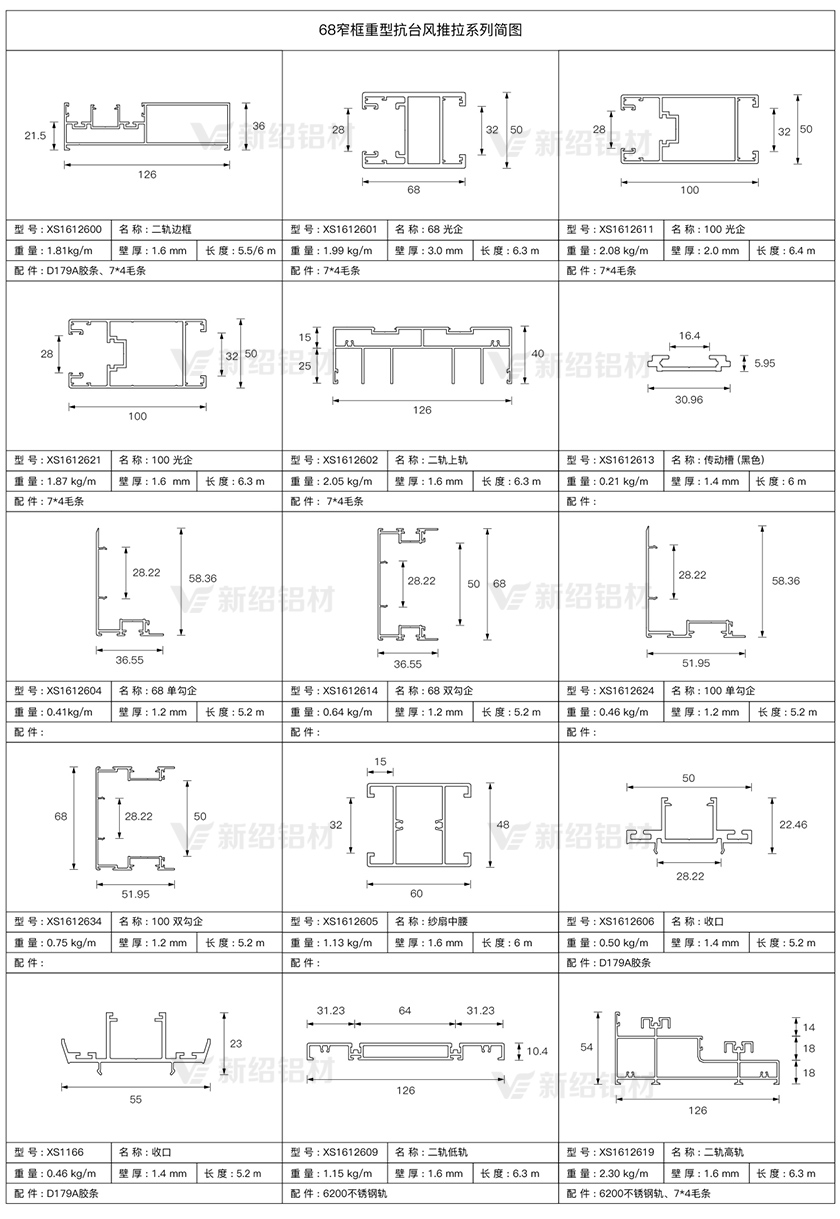 折叠门型材批发