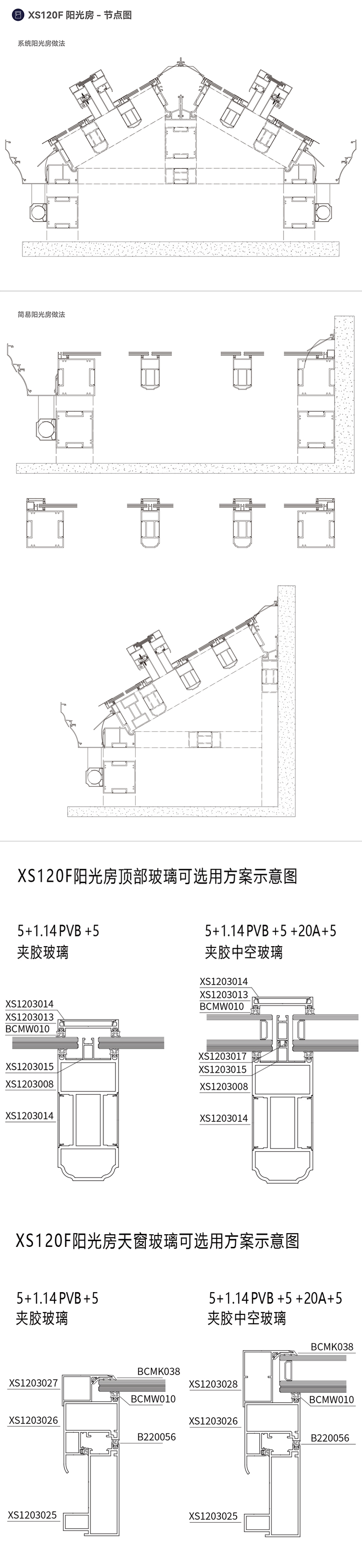 阳光房铝型材