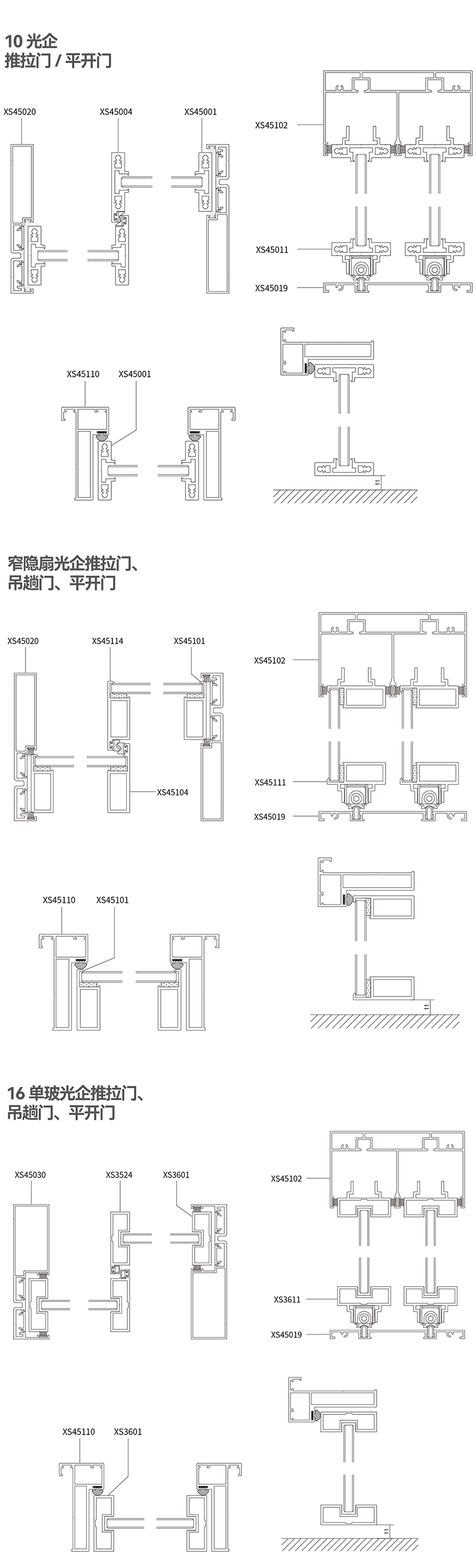 极窄门型材厂家